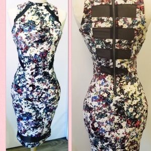 Pretty floral mini bodycon !